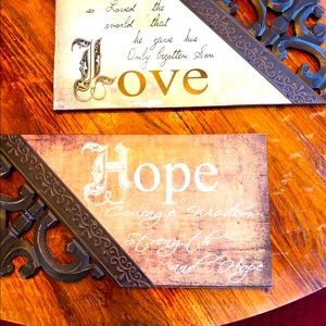Wall decor signs